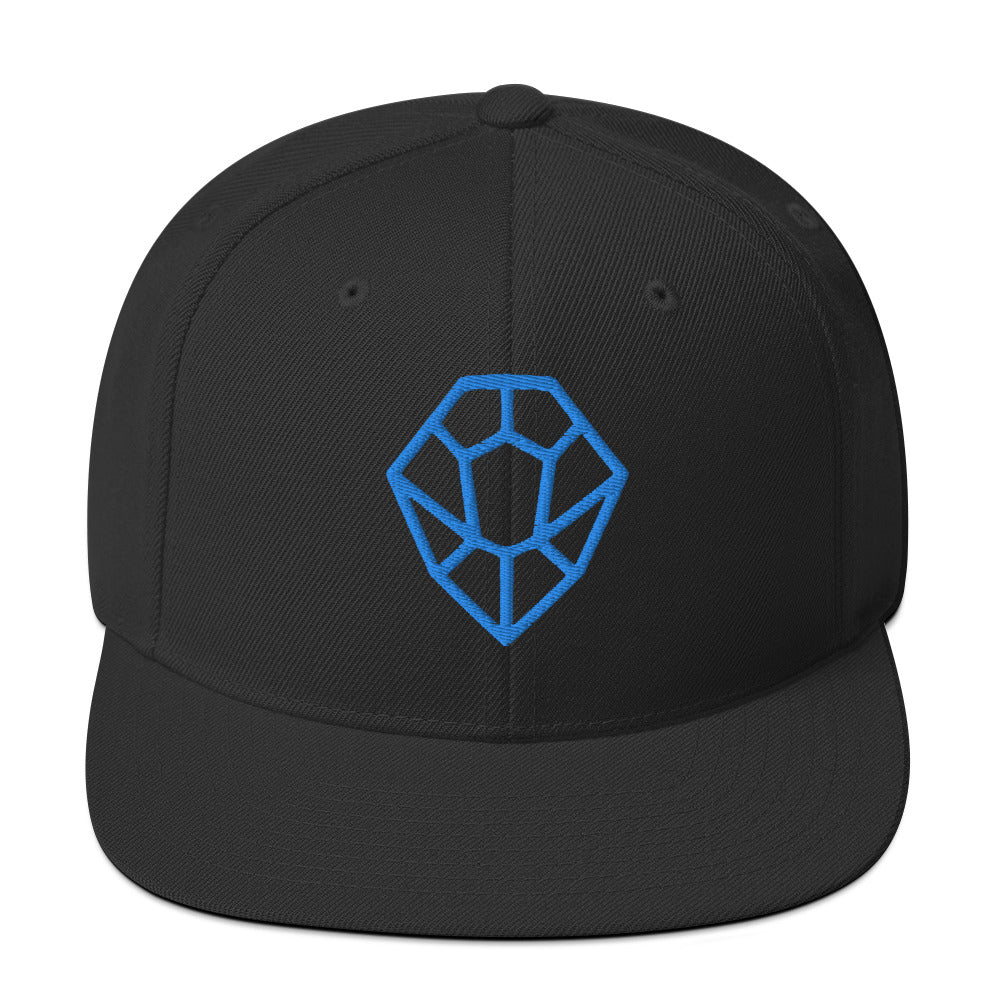 Flat Brim Snapback Hat - HYV Teal Nesh Icon