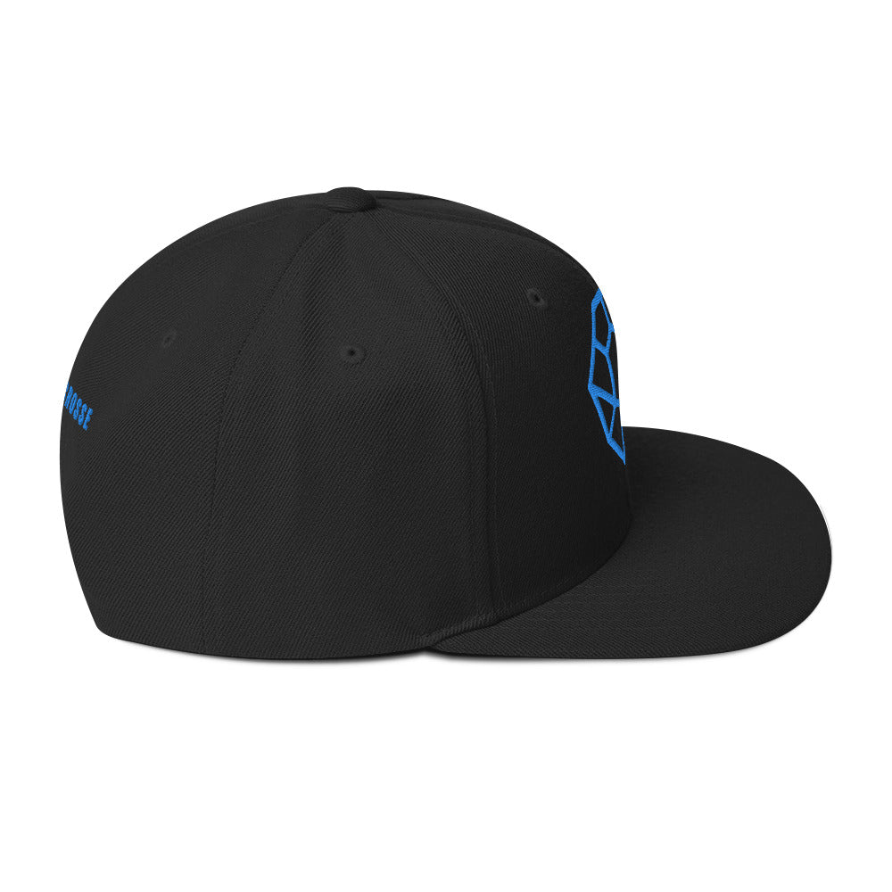 Flat Brim Snapback Hat - HYV Teal Nesh Icon