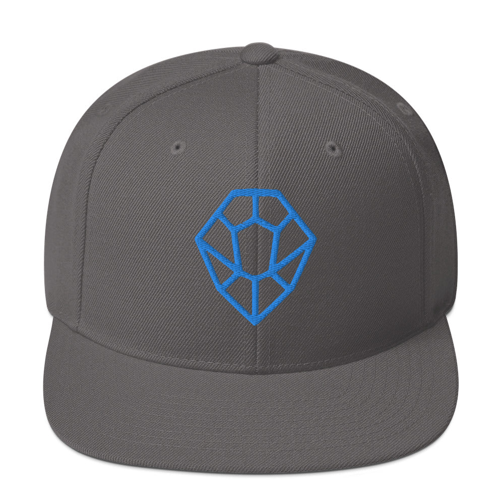 Flat Brim Snapback Hat - HYV Teal Nesh Icon