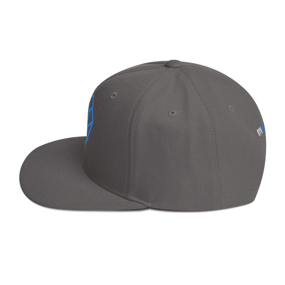 Flat Brim Snapback Hat - HYV Teal Nesh Icon