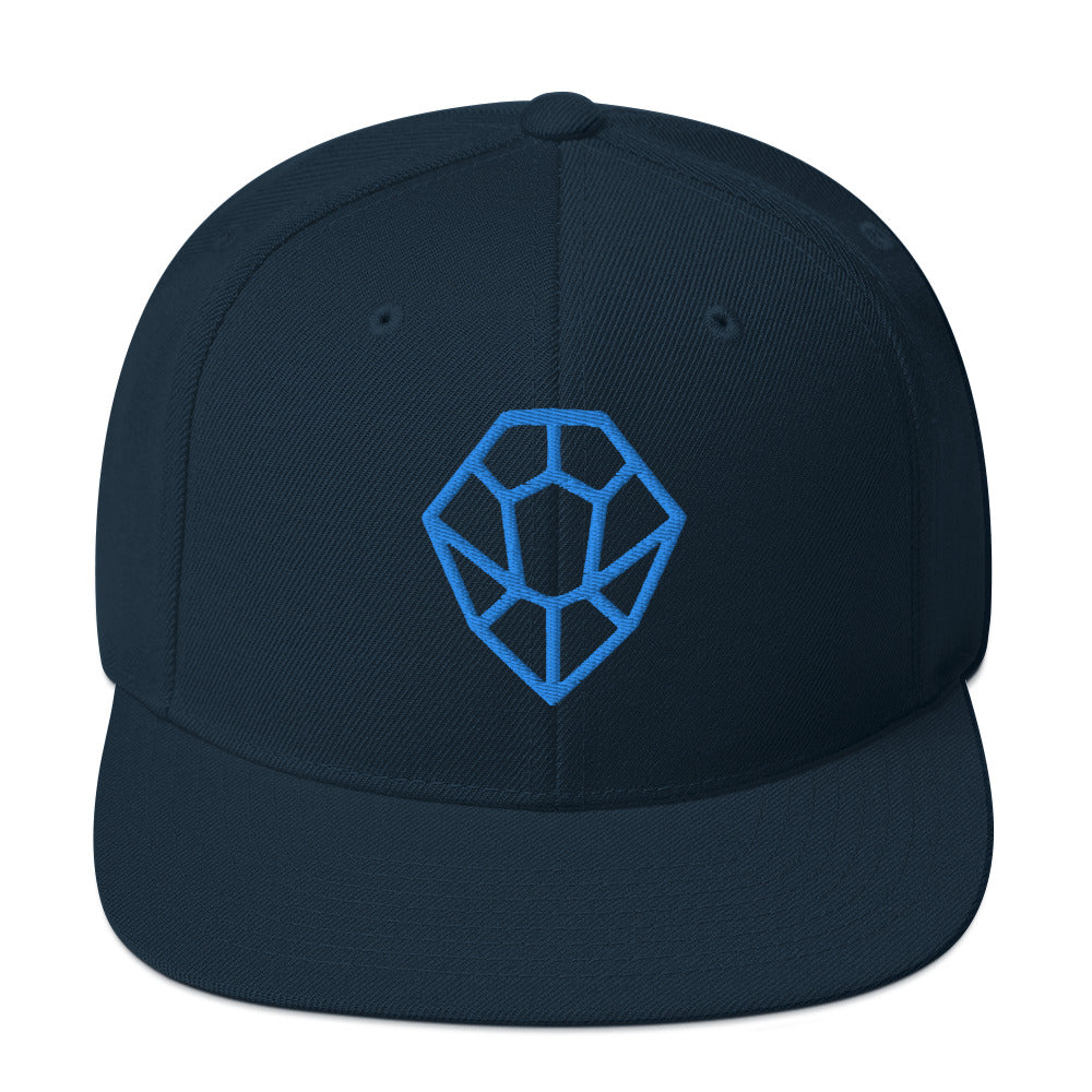 Flat Brim Snapback Hat - HYV Teal Nesh Icon