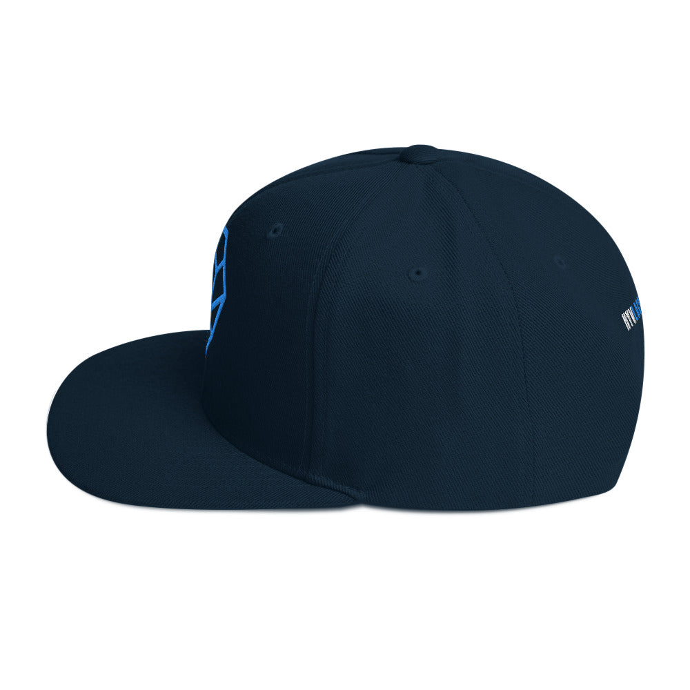 Flat Brim Snapback Hat - HYV Teal Nesh Icon