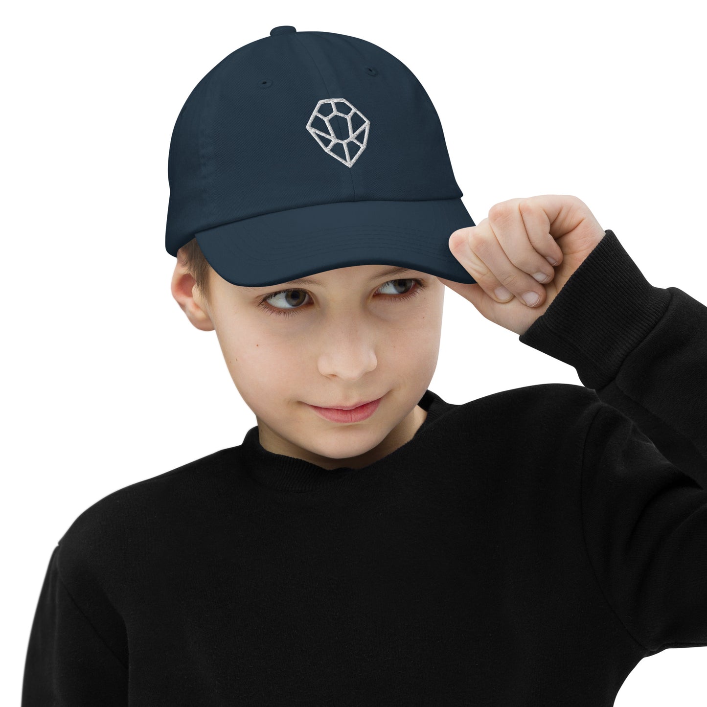 Youth cap w/ Nesh Icon (White)