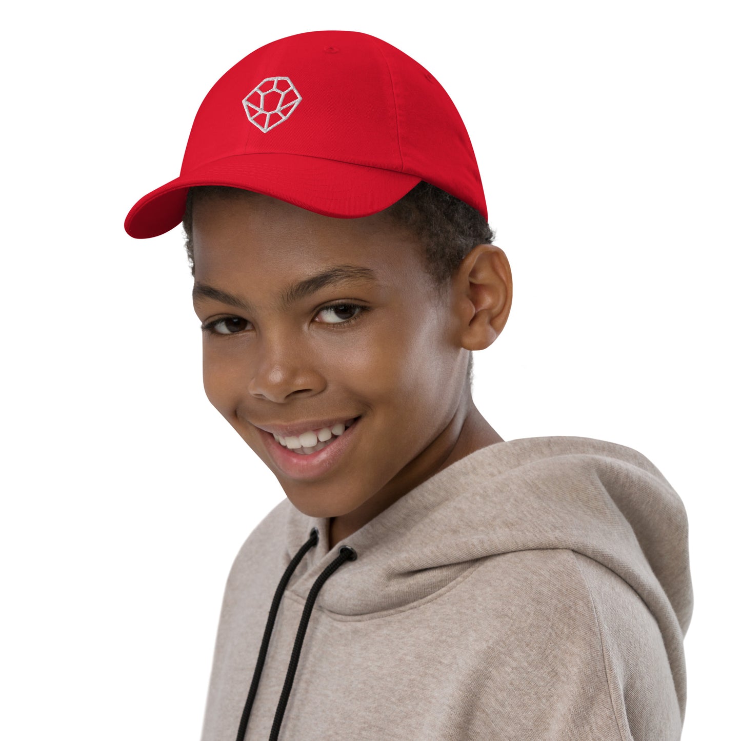 Youth cap w/ Nesh Icon (White)